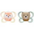 NUK Perfect Match Air 0-2 m Schnuller Fox/Bear 2 St.