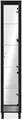 finori Vitrine Vitrinenschrank Hochschrank Albi schwarz Spiegel 33 x 189 x 33 cm
