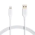 Amazon Basics Verbindungskabel Lightning auf USB-A, MFi-zertifiziertes Ladekabel für iPhone, weiß, 1.8 m, 2 Stück