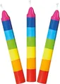 Geburtstagskerzen-Set, bunt (für Geburtstagskränze 106,Geburtstagskränze...