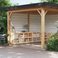 Outdoor-küchenschränke 3 Stk. Massivholz Kiefer Vidaxl