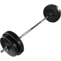MOVIT Langhantel Langhantel Set 30 - 60 kg schwarz