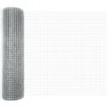 vidaXL Geschweißter Drahtzaun Silber 0,4 x 25 m 42004909
