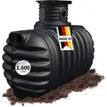 4rain COMPACT Erdtank 1600 Liter inkl. Schachtverlängerung - Schwarz