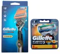 8 Gillette Fusion5 Proglide Power Rasierklingen + Power Flexball Rasierer im Set