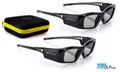 2x Hi-SHOCK DLP 7G Black Diamond | DLP Link 3D Brille Benq TK800, TK800M, TW533