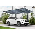 XIMAX Einzelcarport "Wing", Einfahrtsbreite: 253 cm, mit Dachrinne, hagel- und frostsicher - grau