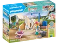 PLAYMOBIL 71354 Isabella & Lioness mit Waschplatz Spielset, Mehrfarbig