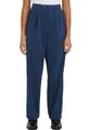 Chinohose "RELAXED STRAIGHT PLEATED CHINO", mit Bundfalten, Gr. 36 - N-Gr, Fossil Blue N-Gr