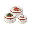 Villeroy & Boch Winter Collage Accessoires Gebäckdosen / Keksdosen Set 3tlg.
