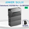 Anker SOLlX Solarbank 3 E2700 Pro 2700wh, Anker SOLIX BP2700 Erweiterungsakku x2