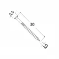 500x Holzschrauben Spanplattenschrauben 3,0x30mm Schrauben Torx T10 gelb verzink