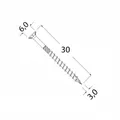 500x Holzschrauben Spanplattenschrauben 3,0x30mm Schrauben Torx T10 gelb verzink
