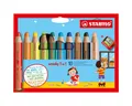 STABILO Buntstift STABILO woody 3 in 1 Buntstift - 10 mm - 10er Set + Spitzer