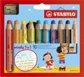 STABILO Multitalentstift woody 3 in 1, 10er Karton-Etui