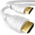 9m HDMI Kabel 2.0 / 1.4 Ethernet 4K UHD FULL HD 3D TV Beamer weiß deleyCON