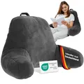 ELONEO Rückenkissen, Lesekissen für Bett und Sofa mit Armlehnen – Ideal als Rückenstütze für mehr Halt und Komfort von Rücken, Kopf und Nacken