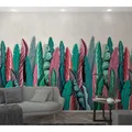 Marburg Vliestapete Floral Feder Grün-Rot 270 cm x 159 cm FSC