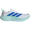adidas Supernova Glide Neutralschuh Herren - weiß, blau, Größe 46 2/3 (auch verfügbar in 42, 42 2/3, 43 1/3, 44, 44 2/3, 45 1/3, 46, 47 1/3, 49 1/3)