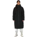 Outdoorjacke SOS "Vars", Damen, Gr. L, schwarz, 100% Polyester, unifarben, sportlich, lang, ohne Ausschnitt, Langarm, Jacken, mit praktischer Druckknopf-Verstellung