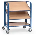 Fetra Eurokastenwagen 2391, mit Holzböden, 820 x 610mm Ladefläche, 3 Etagen, neigbare Böden