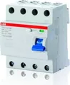 ABB FI-Schutzschalter F204F-40/0,03 | Fehlerstromschutz Typ F | 4-polig | 40A | 30mA | 400V | DIN-Schiene | IP2X | grau