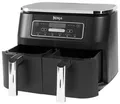 Ninja AF300EU Foodi Dual Zone Heißluftfritteuse, bis 2400 W, 6 Einstellungen, 3.8 L pro Schublade/ 7.6 L gesamt, schwarz/grau