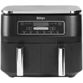 Ninja AF300EU Foodi Dual Zone Heißluft-Fritteuse schwarz LED-Display 7,6 Liter