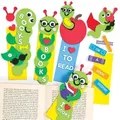Lesezeichen-Bastelsets Bücherwurm (pro Set 4) Bastelsets