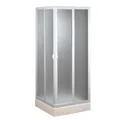 Forte Acryl Duschkabine 70x70 cm Venere mit zentraler Öffnung.
