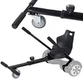 Robway Hoverkart | 𝐃𝐀𝐒 𝐎𝐑𝐈𝐆𝐈𝐍𝐀𝐋 ® - W1 W2 W3 & universal für 6,5" / 8" / 10" Boards - Hoverboard Sitz - Hoverseat - Hovercart Sitz - Gummibereifung - Kinder & Erwachsene (Schwarz)