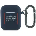 Red Bull Silikonhülle mit Logo und Linien für AirPods 1/2, Marineblau