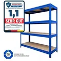 KARAT Weitspannregal - Traglast bis zu 1600 kg - Für Keller & Werkstatt - 177 x 160 x 60 cm - Blau