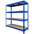 MAMMUT Weitspannregal 4 Fachböden Stahl 1.600 x 600 x 1.770 mm Blau