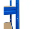 Office Marshal Schwerlastregal Weitspannregal Blau, 7 Größen, 1200 kg Tragkraft, Regal