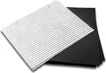 vhbw 2x Filter kompatibel mit Constructa 60cm Dunstabzugshauben - 1x Aktivkohlefilter, 1x Fettfilter Schwarz Weiß