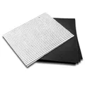 vhbw 2x Filter kompatibel mit Constructa 60cm Dunstabzugshauben - 1x Aktivkohlefilter, 1x Fettfilter Schwarz Weiß