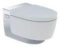 Geberit AquaClean Mera Comfort Dusch-WC TurboFlush wandhängend spülrandlos mit Absenkautomatik - Hochglanz-Verchromt mit KeraTect - 146210211