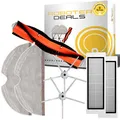 Zubehör Set für Roborock S6, S6 MAXV, S6 Pure (1x Hauptbürste, 2x Seitenbürste 5