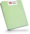 ZEN Massageliege Bezug & Kosmetikliegen Schutz Spannbezug, weiches Frottee-Spannbettlaken für Physio Therapieliege & Kosmetikstuhl bei 60° waschbare Liegenbezug, Massage-Zubehör Überzug Laken Hellgrün