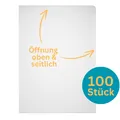 100x Durable A4 Prospekthüllen Klarsichthüllen DICK oben&rechts auf 120my 233719