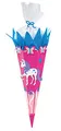 goldbuch 97706 Schultüten-Bastelset, Einhorn, aus Karton, 3D-Effekt, Zuckertüte 70cm, Schultüte zur Einschulung und Schulanfang, inklusive 2 Krepp-Rollen + 1 Chenilledraht, Pink
