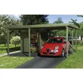 WEKA Einzelcarport "607", Gr. 1, inkl. Geräteraum, Holz, kesseldruckimprägniert - braun