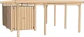 weka Einzelcarport 607 Gr.1, BxT: 512x433 cm, 215 cm Einfahrtshöhe, inkl. Geräteraum