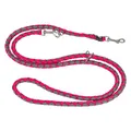 TRIXIE Hundeleine Cavo V-Leine S–M, 2,00 m ø 12 mm in fuchsia/grafit - verstellbare Leine für Outdooraktivitäten - für kleine bis mittelgroße Hunde - 143511