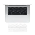 elago Premium ultradünne TPU-Tastaturabdeckung kompatibel mit MacBook Pro M3 M2 M1 14" & 16" [A2991 A2918 A2485 A2442 A2779 A2780] / MacBook Air M2 13" & 15" [A2681 A2941] mit Touch ID (UK/EU-Layout)