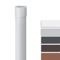 INEFA Fallrohr 100cm, PVC DN100 / 100mm, Weiß, Regenrohr Dachrinnenzubehör,einfache Steckmontage, Made in Germany