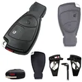 KONIKON Autoschlüssel Gehäuse Set Rohling Batteriefach Fernbedienung Ersatz Neu passend für Mercedes Benz W169 W202 W203 W208 W210 W211 W245