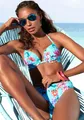 Push-Up-Bikini-Top "Modern", mit Blumenprint, Gr. 36 - Cup A, hellblau-bedruckt Cup A