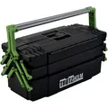 Werkzeugkiste 48x24x21 Cm Kunststoff Griffe Klappbar Aus Stahl Werkzeugkasten Toolbox Organizer Leer